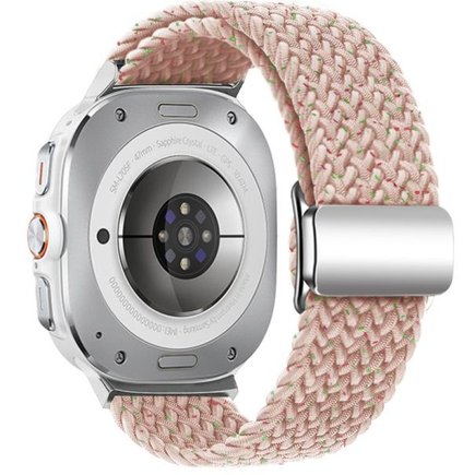 ����� �� / ������ ���� Loop Magnetic Buckle Nylon Band ���� iBands (��� Starlight Pink)  ����� ��� ����  Samsung Galaxy Watch Ultra / Watch Ultra 2025