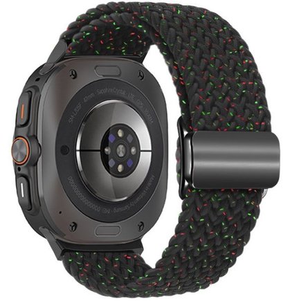 ����� �� / ������ ���� Loop Magnetic Buckle Nylon Band ���� iBands (��� Starlight Black)  ����� ��� ����  Samsung Galaxy Watch Ultra / Watch Ultra 2025