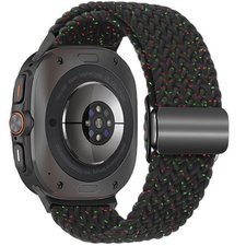 רצועת בד / ניילון מדגם Loop Magnetic Buckle Nylon Band מבית iBands (צבע Starlight Black) לשעון חכם מדגם Samsung Galaxy Watch Ultra / Watch Ultra 2025 רצועת בד / ניילון מדגם Loop Magnetic Buckle Nylon Band מבית iBands (צבע Starlight Black) לשעון חכם מדגם Samsung Galaxy Watch Ultra / Watch Ultra 2025