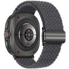 ����� �� / ������ ���� Loop Magnetic Buckle Nylon Band ���� iBands (��� Space Grey)  ����� ��� ����  Samsung Galaxy Watch Ultra / Watch Ultra 2025