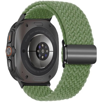 ����� �� / ������ ���� Loop Magnetic Buckle Nylon Band ���� iBands (��� Green)  ����� ��� ����  Samsung Galaxy Watch Ultra / Watch Ultra 2025