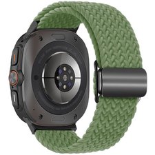 רצועת בד / ניילון מדגם Loop Magnetic Buckle Nylon Band מבית iBands (צבע Green) לשעון חכם מדגם Samsung Galaxy Watch Ultra / Watch Ultra 2025 רצועת בד / ניילון מדגם Loop Magnetic Buckle Nylon Band מבית iBands (צבע Green) לשעון חכם מדגם Samsung Galaxy Watch Ultra / Watch Ultra 2025
