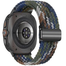 רצועת בד / ניילון מדגם Loop Magnetic Buckle Nylon Band מבית iBands (צבע Denim Rainbow) לשעון חכם מדגם Samsung Galaxy Watch Ultra / Watch Ultra 2025 רצועת בד / ניילון מדגם Loop Magnetic Buckle Nylon Band מבית iBands (צבע Denim Rainbow) לשעון חכם מדגם Samsung Galaxy Watch Ultra / Watch Ultra 2025