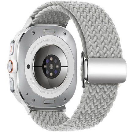 ����� �� / ������ ���� Loop Magnetic Buckle Nylon Band ���� iBands (��� Light Grey)  ����� ��� ����  Samsung Galaxy Watch Ultra / Watch Ultra 2025