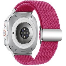 רצועת בד / ניילון מדגם Loop Magnetic Buckle Nylon Band מבית iBands (צבע Raspberry) לשעון חכם מדגם Samsung Galaxy Watch Ultra / Watch Ultra 2025 רצועת בד / ניילון מדגם Loop Magnetic Buckle Nylon Band מבית iBands (צבע Raspberry) לשעון חכם מדגם Samsung Galaxy Watch Ultra / Watch Ultra 2025