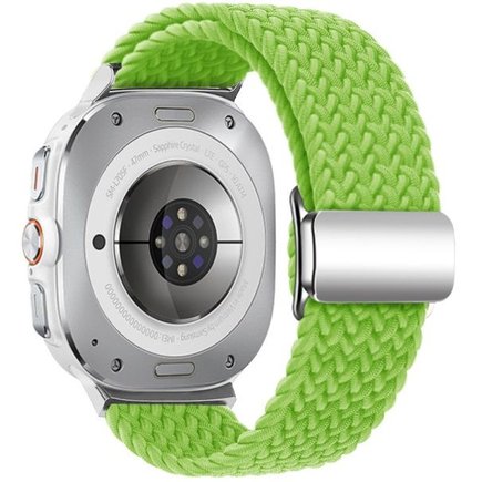 ����� �� / ������ ���� Loop Magnetic Buckle Nylon Band ���� iBands (��� Yellow Green)  ����� ��� ����  Samsung Galaxy Watch Ultra / Watch Ultra 2025