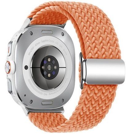 ����� �� / ������ ���� Loop Magnetic Buckle Nylon Band ���� iBands (��� Orange)  ����� ��� ����  Samsung Galaxy Watch Ultra / Watch Ultra 2025