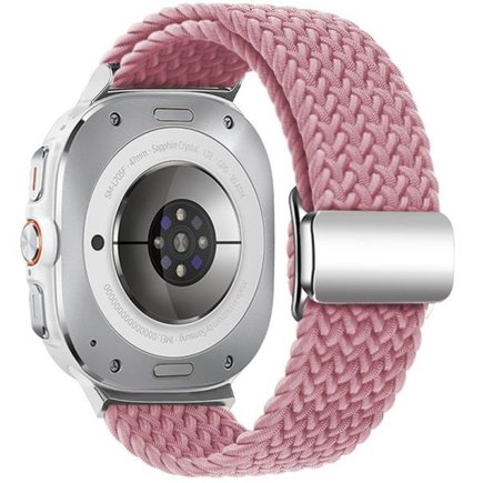 ����� �� / ������ ���� Loop Magnetic Buckle Nylon Band ���� iBands (��� Pink)  ����� ��� ����  Samsung Galaxy Watch Ultra / Watch Ultra 2025