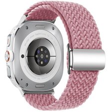 ����� �� / ������ ���� Loop Magnetic Buckle Nylon Band ���� iBands (��� Pink)  ����� ��� ����  Samsung Galaxy Watch Ultra / Watch Ultra 2025