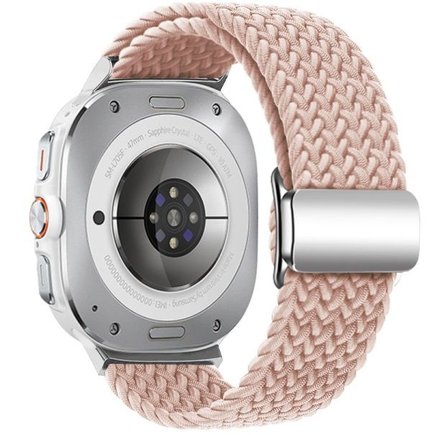 ����� �� / ������ ���� Loop Magnetic Buckle Nylon Band ���� iBands (��� Pink Sand)  ����� ��� ����  Samsung Galaxy Watch Ultra / Watch Ultra 2025