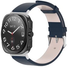 רצועת עור מדגם Stainless Leather Band מבית iBands (צבע Blue) לשעון חכם מדגם Samsung Galaxy Watch Ultra / Watch Ultra 2025 רצועת עור מדגם Stainless Leather Band מבית iBands (צבע Blue) לשעון חכם מדגם Samsung Galaxy Watch Ultra / Watch Ultra 2025