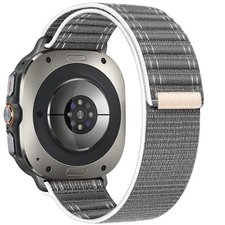 רצועת בד / ניילון מדגם Texture Nylon Band מבית iBands (צבע Gray) לשעון חכם מדגם Samsung Galaxy Watch Ultra / Watch Ultra 2025 רצועת בד / ניילון מדגם Texture Nylon Band מבית iBands (צבע Gray) לשעון חכם מדגם Samsung Galaxy Watch Ultra / Watch Ultra 2025