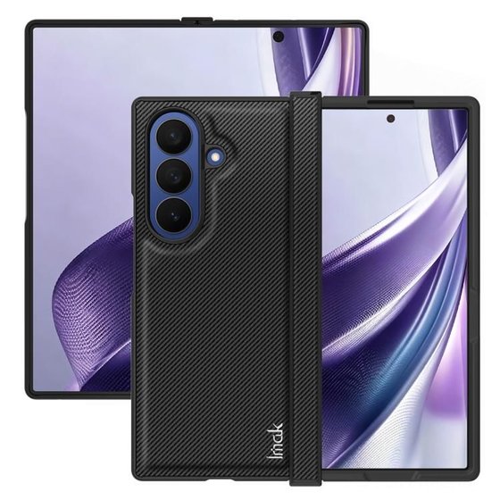 ����� ���� ���� Carbon Fiber Case ���� IMAK ������ ������ ����: Samsung Galaxy Z Fold 8 Ultra